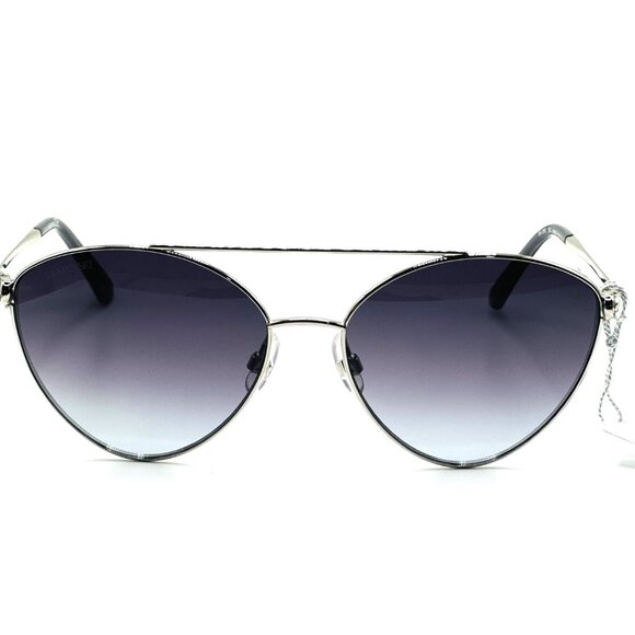 NEW SWAROVSKI SK286 16C Silver/Grey Mirrored Cat Eye 58mm 16 135 main image 9